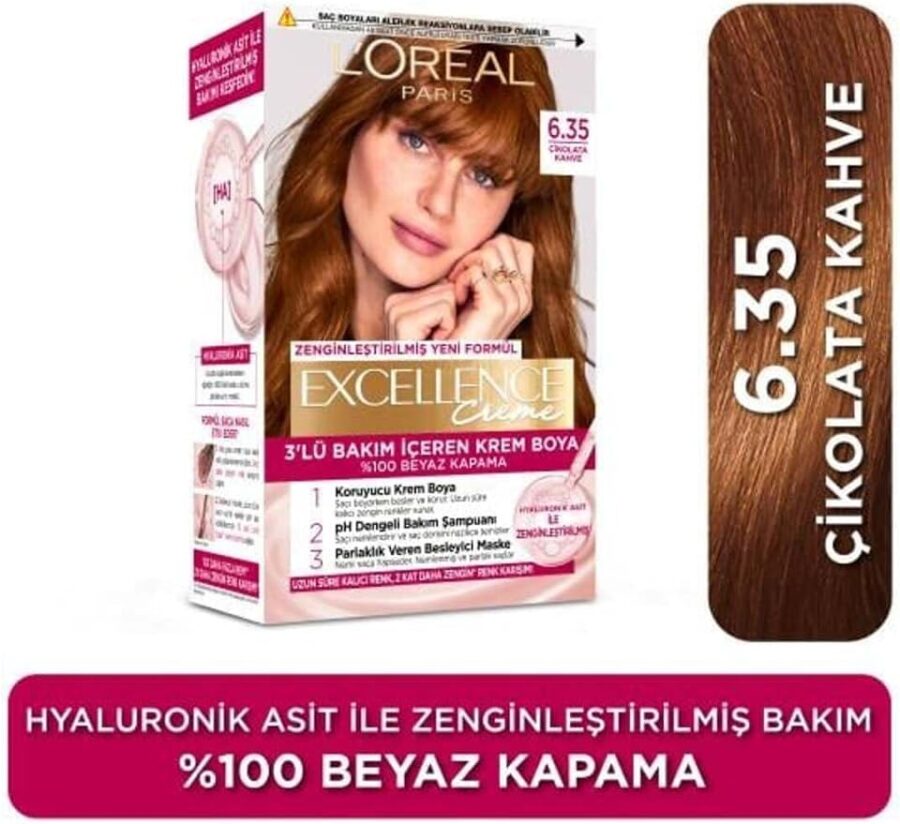 L’Oréal Paris Excellence Creme Saç Boyası 6.35 Çikolata Kahve