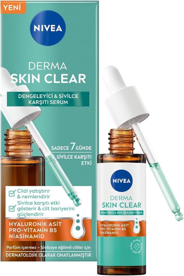 NIVEA Derma Skin Clear Dengeleyici ve Sivilce Karşıtı Serum 30 ml