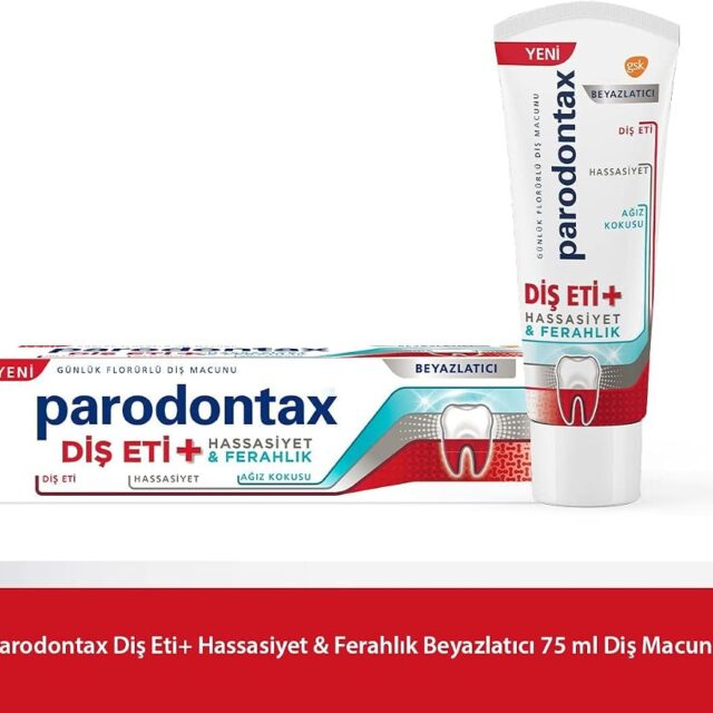 Parodontax Diş Eti + Hassasiyet & Ferahlık Beyazlatıcı Diş Macunu 75 ml