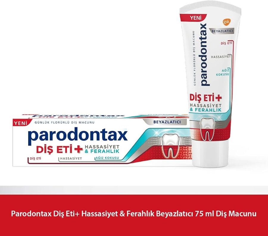 Parodontax Diş Eti + Hassasiyet & Ferahlık Beyazlatıcı Diş Macunu 75 ml