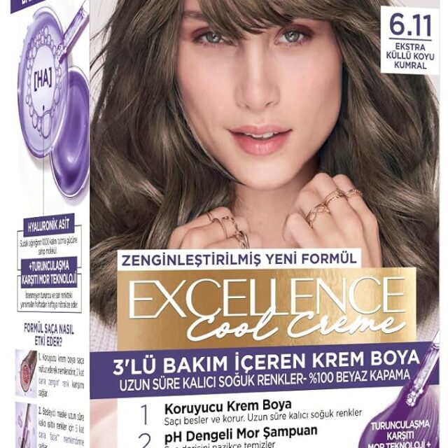 L’Oréal Paris Excellence Cool Creme 6.11 Ekstra Küllü Koyu Kumral